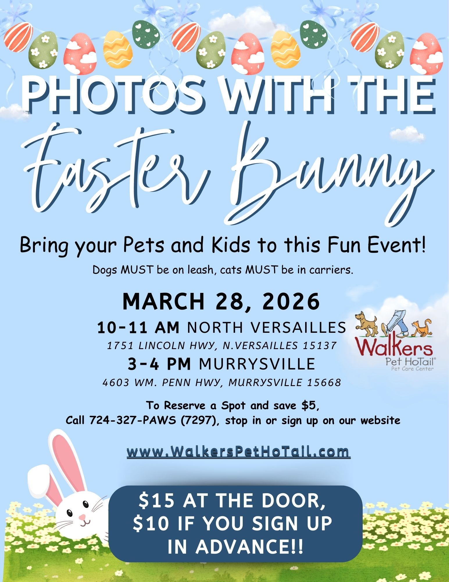 Photos with The Easter Bunny (Pets & Kids Welcome)